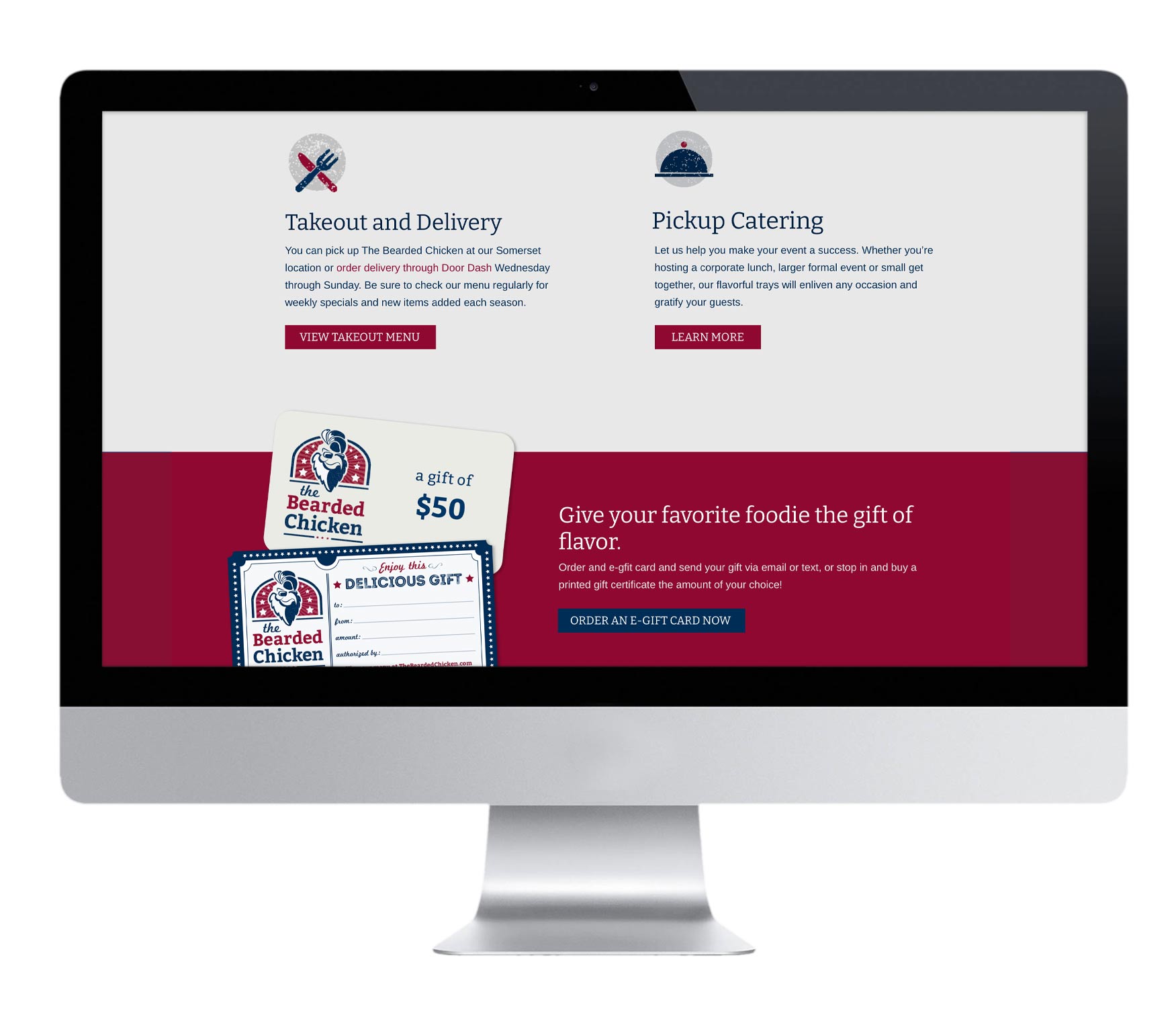 resaturant website functionality