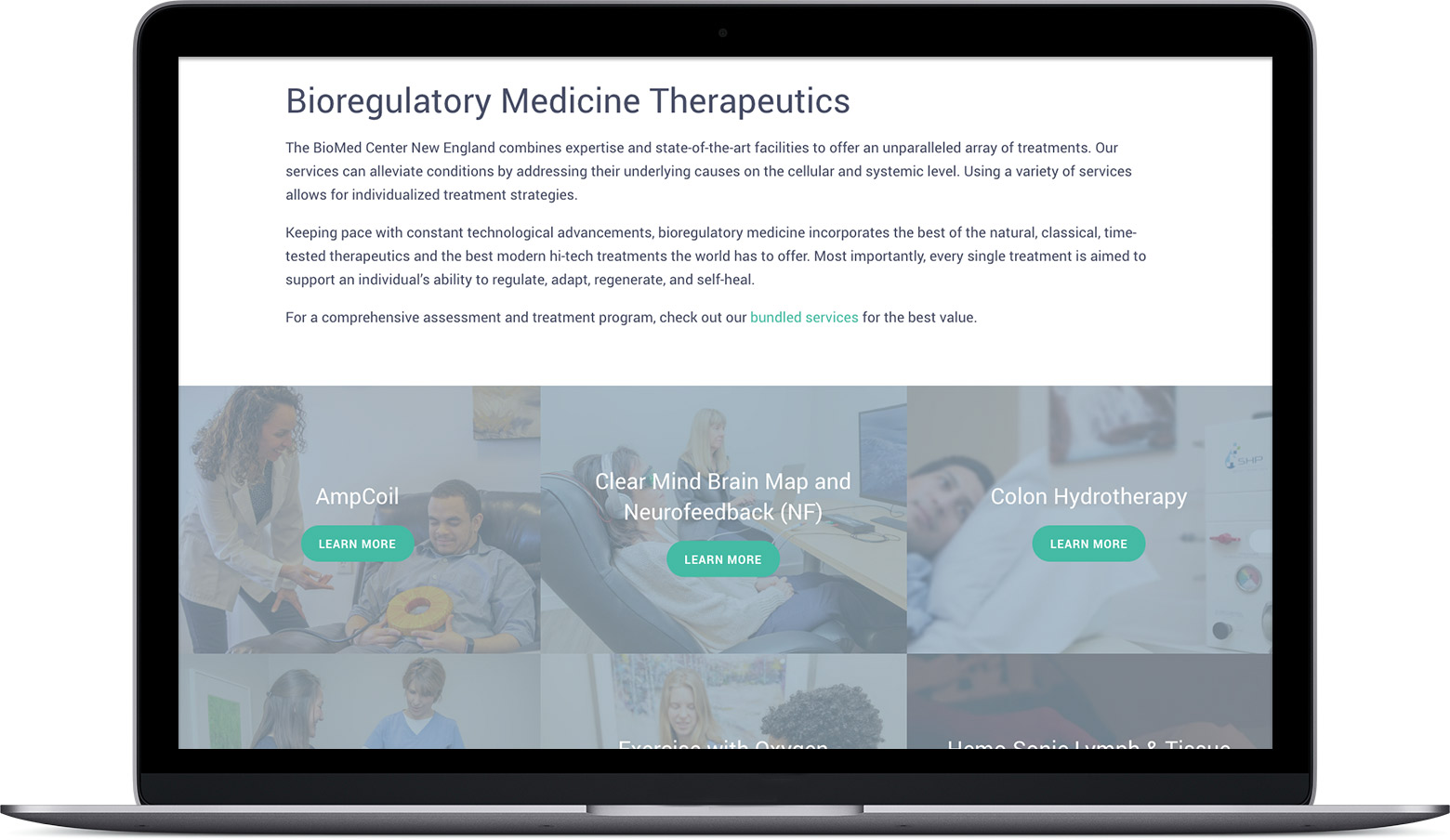 healthcare custom WordPress site