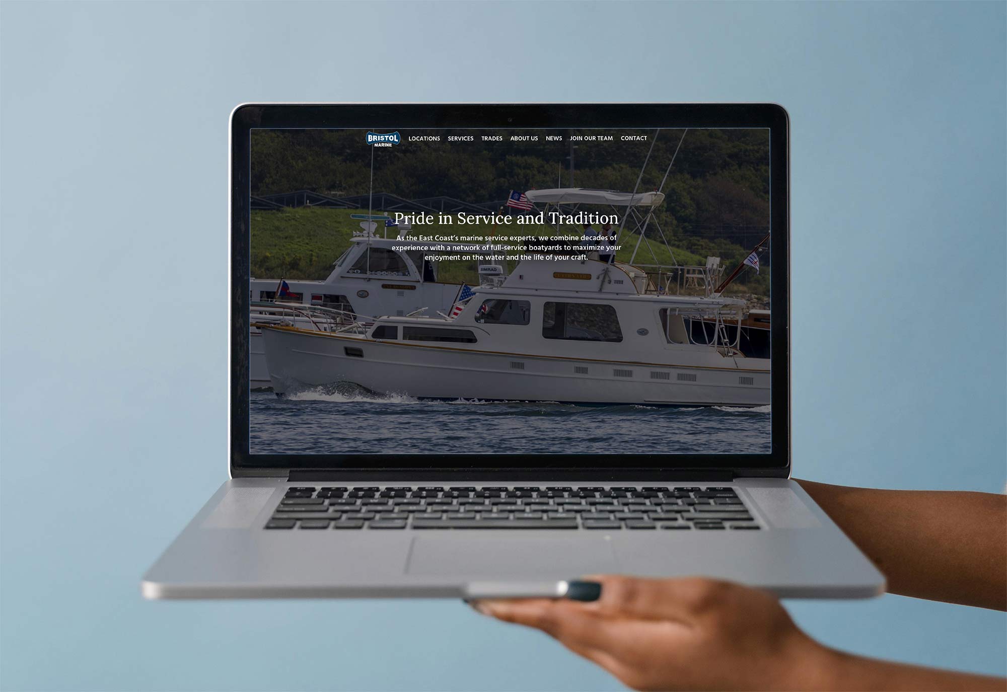 website design for marine company